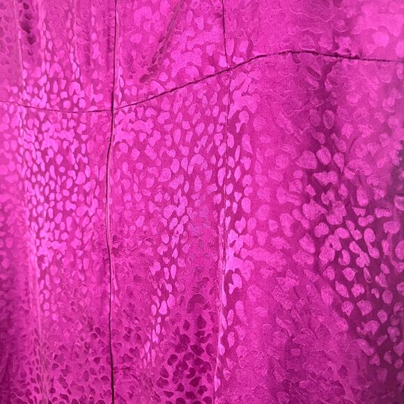Donna Ricco New York Size 14 Magenta Pink Silk Sleeveless Shift Dress - Picture 6 of 9